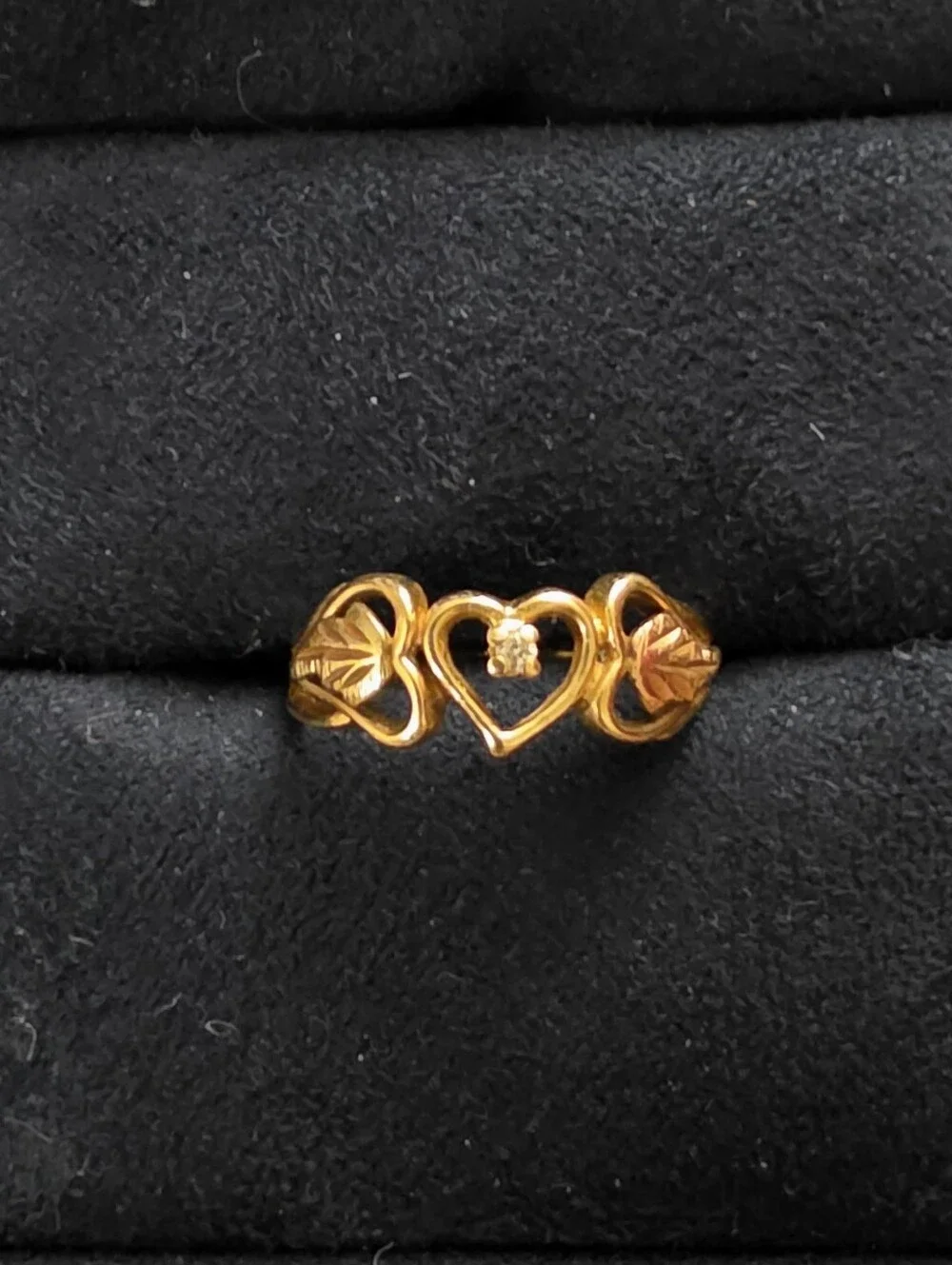 10k Diamond Blackhills Yellow Gold Ring (Vintage)